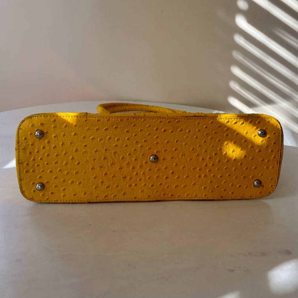 Cleo and Patek Mustard Leather Shoulder Bag