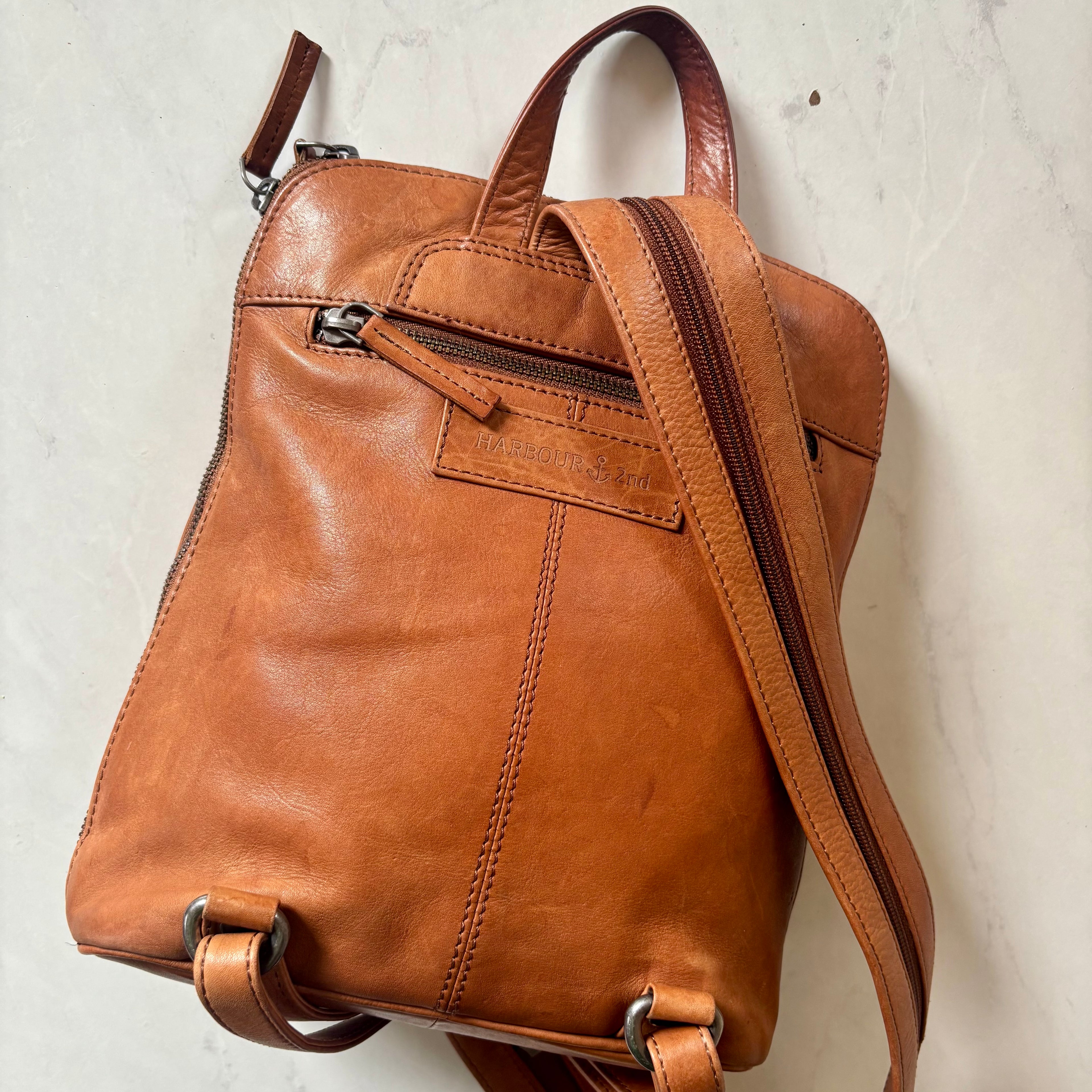 Harbour 2nd Brown Leather Backpack