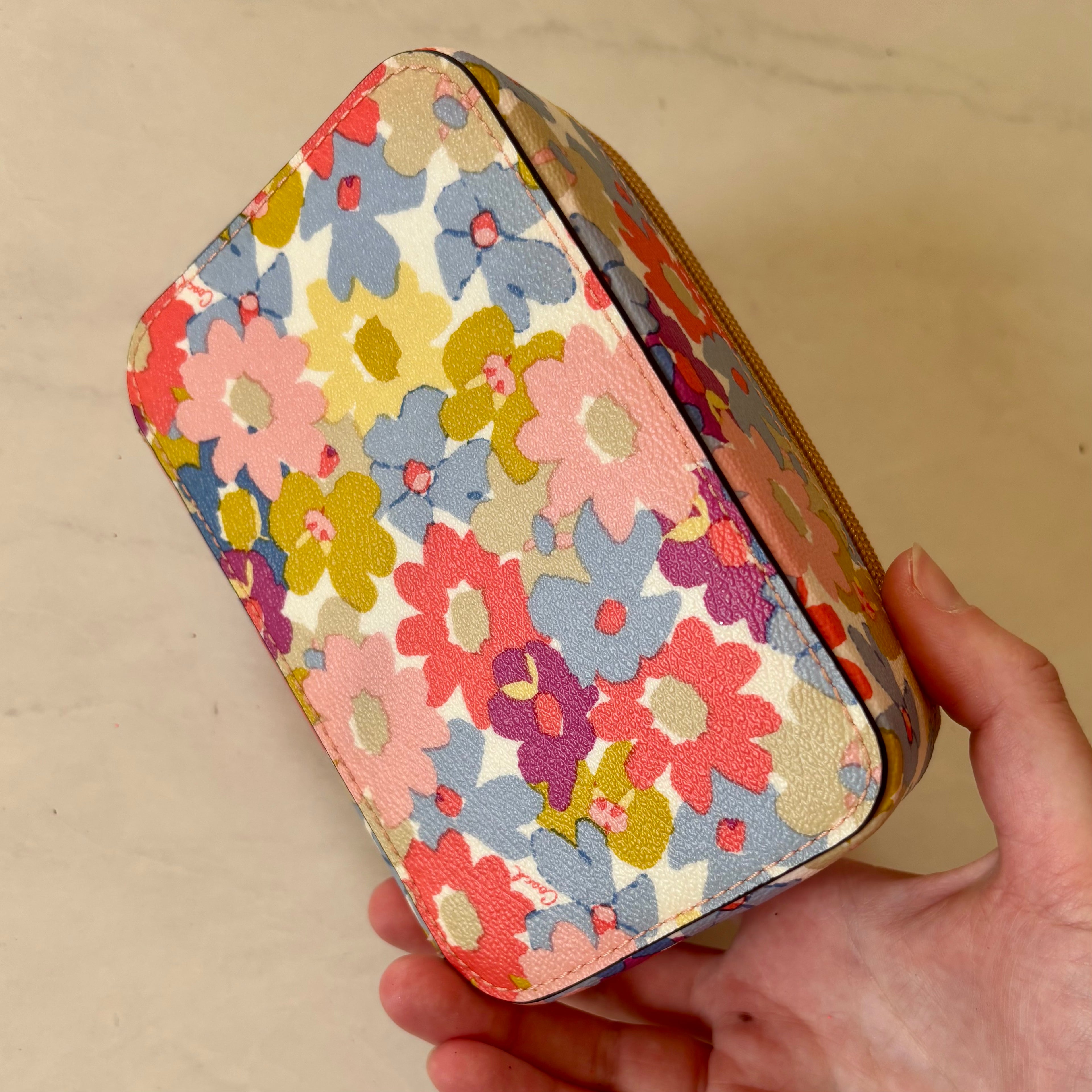 Coach Floral Travel Jewelry Case