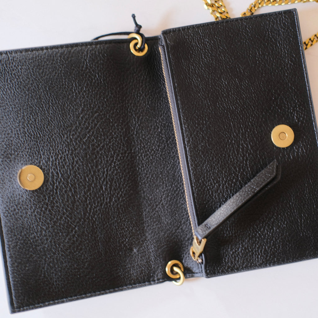 Versace Jeans Couture Black Leather Crossbody