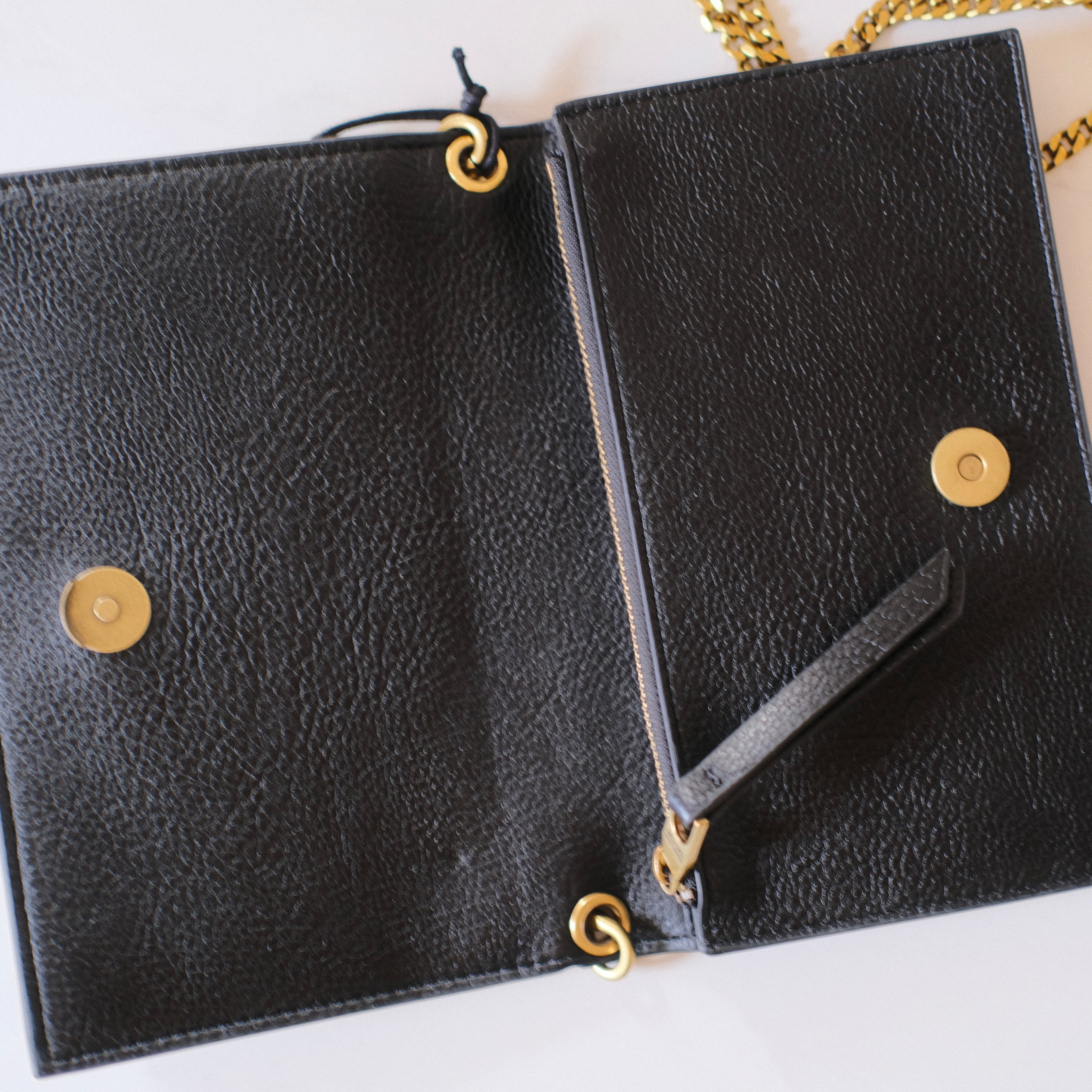 Versace Jeans Couture Black Leather Crossbody