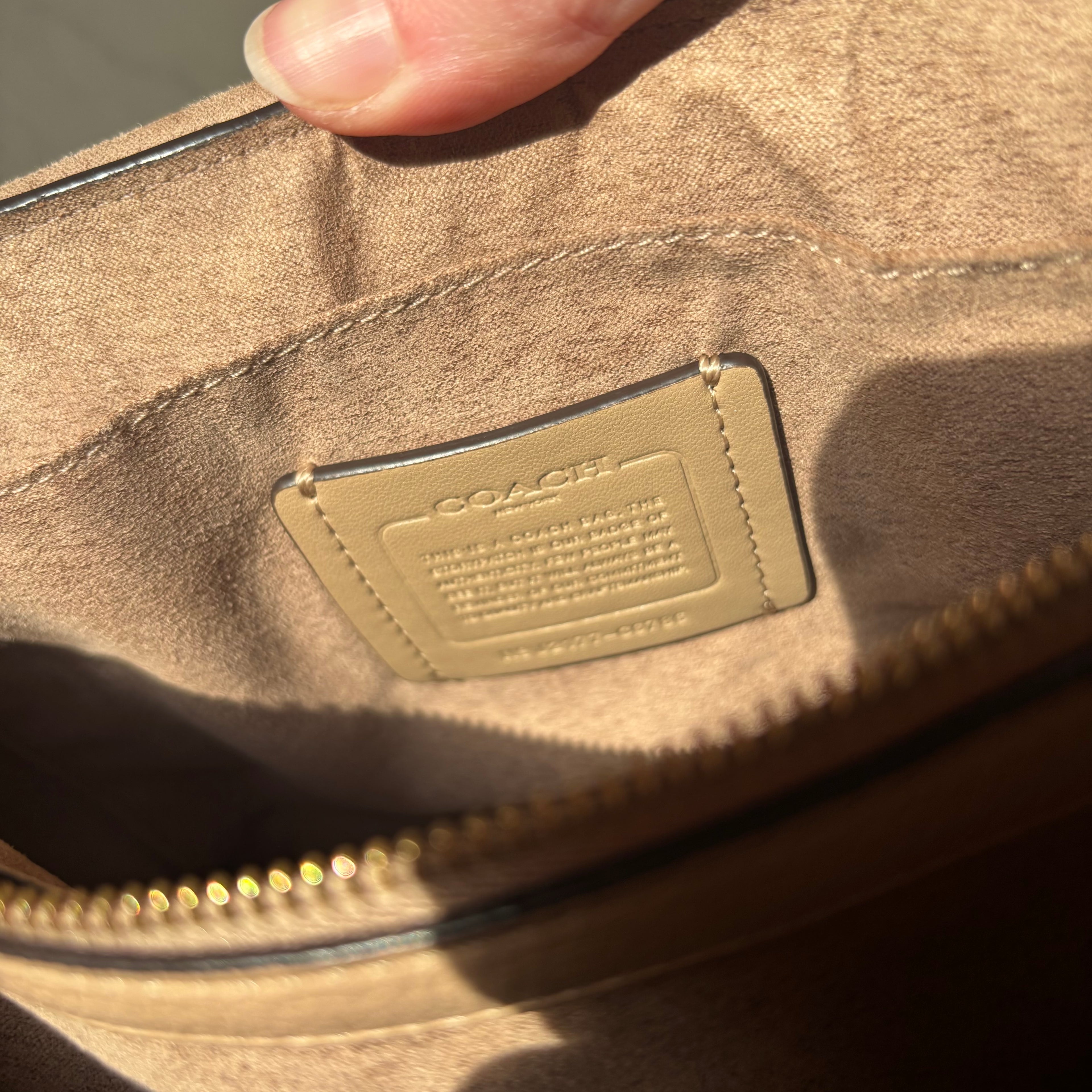 Coach Tammie in Color Block Pebbled Leather