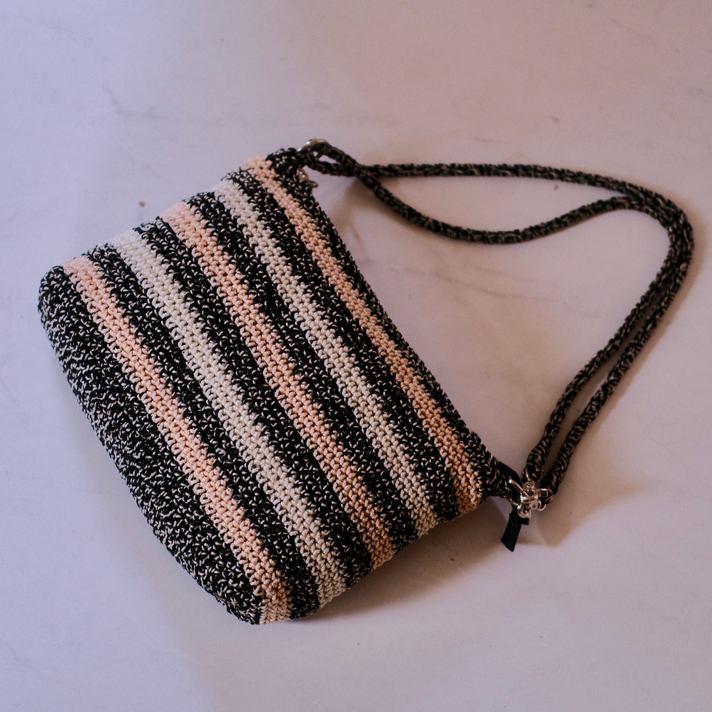 The Sak Gray Stripe Shoulder Bag