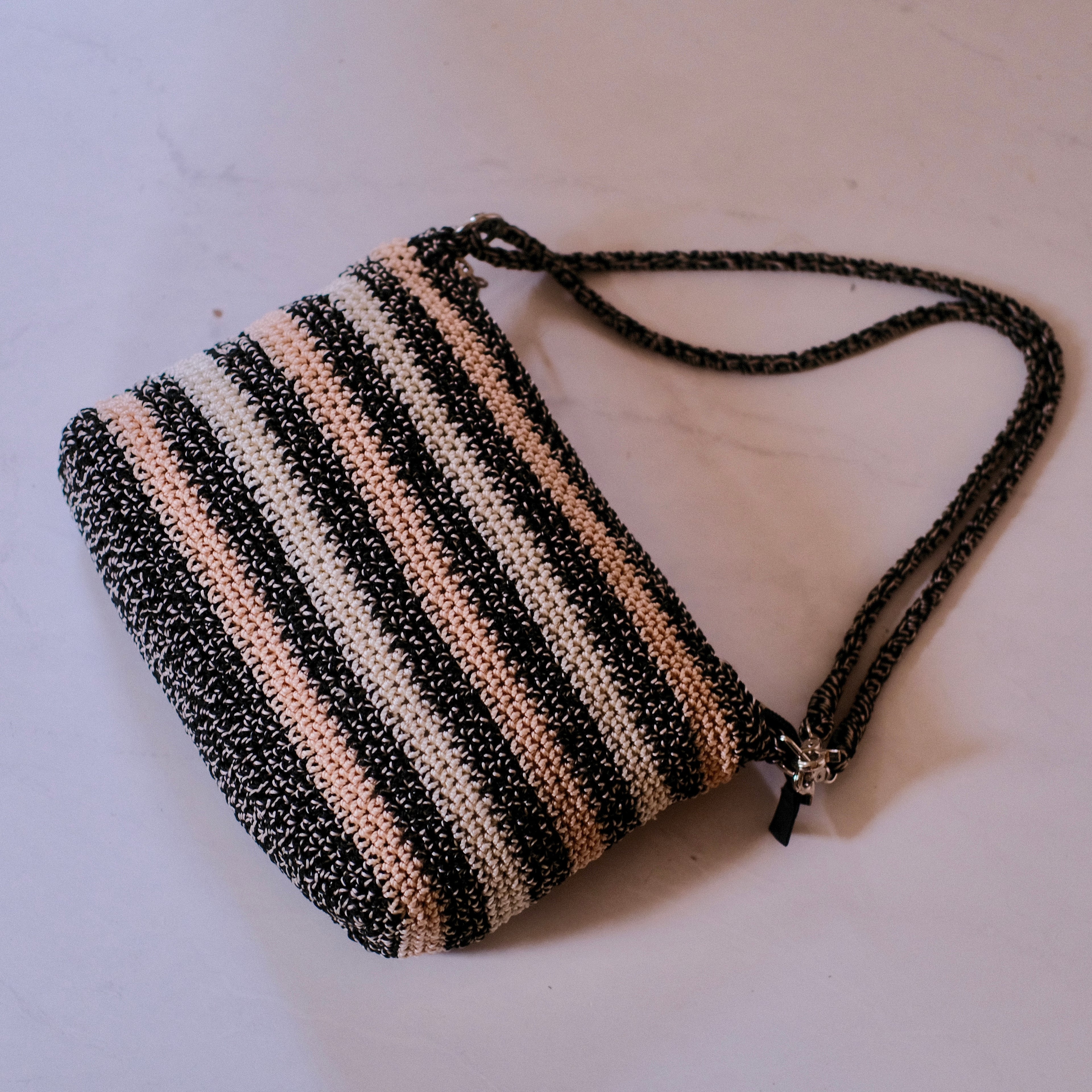 The Sak Gray Stripe Shoulder Bag