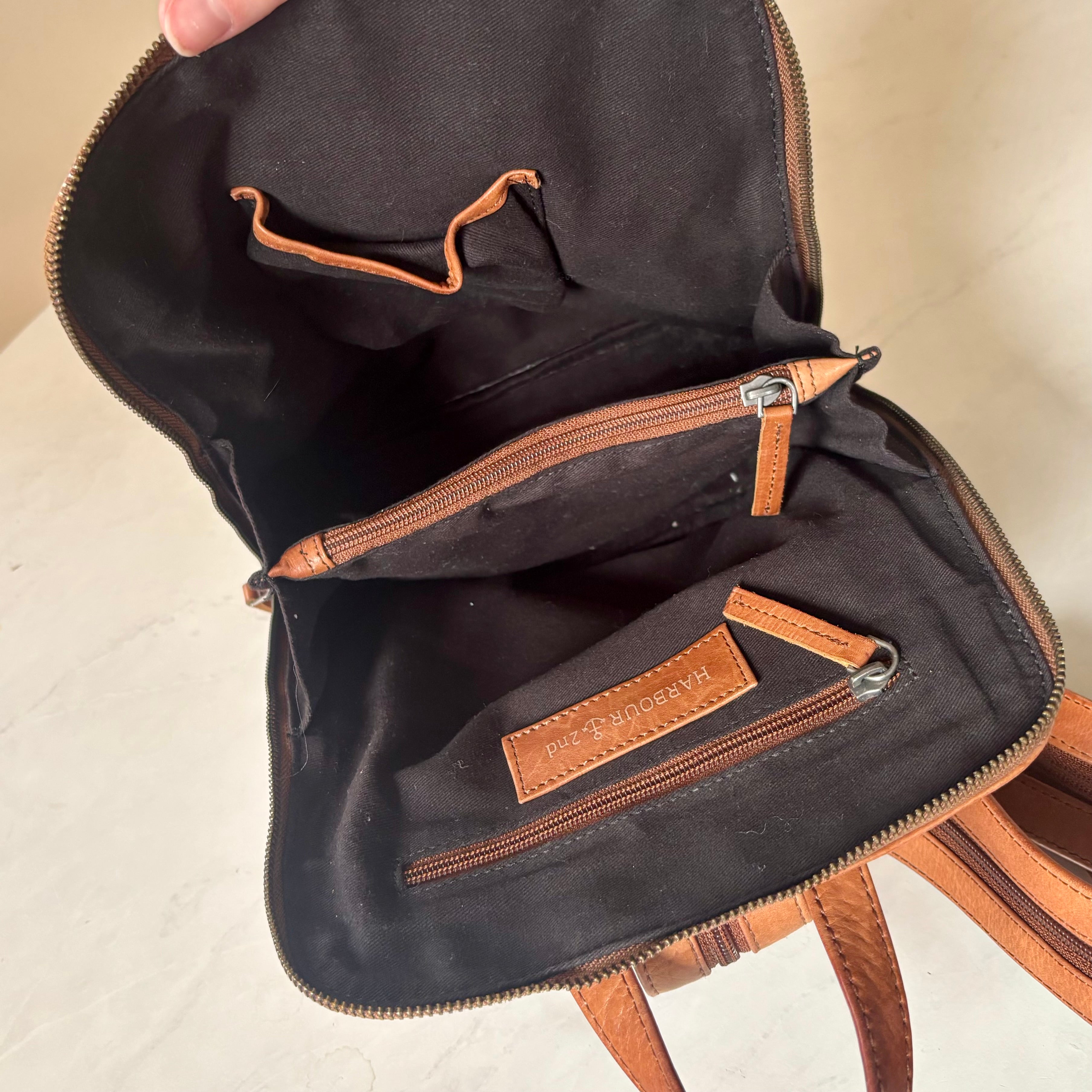 Harbour 2nd Brown Leather Backpack