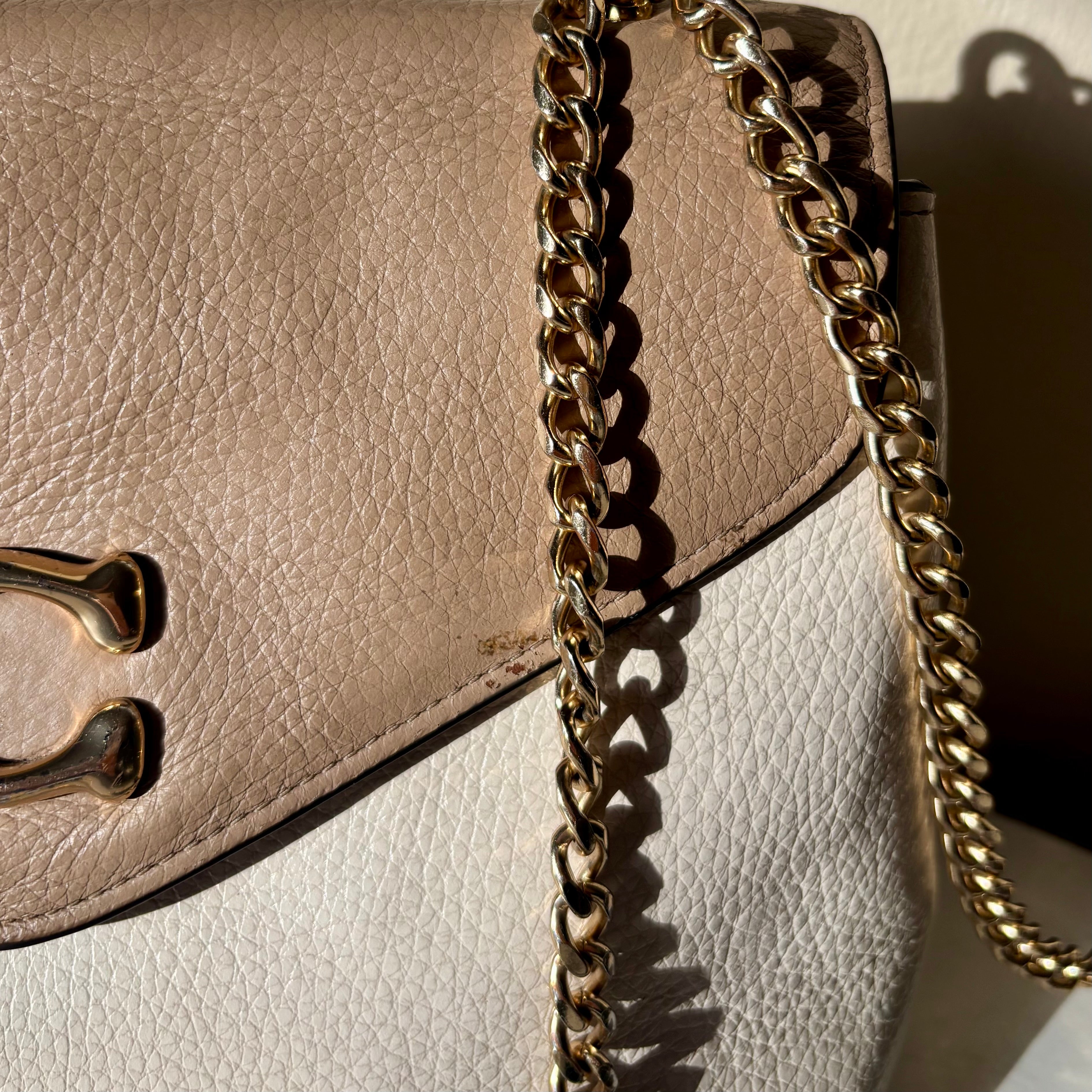 Coach Tammie in Color Block Pebbled Leather