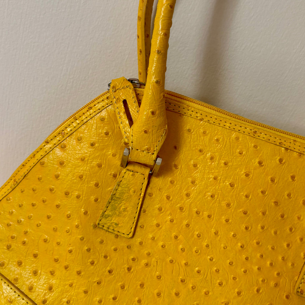 Cleo and Patek Mustard Leather Shoulder Bag
