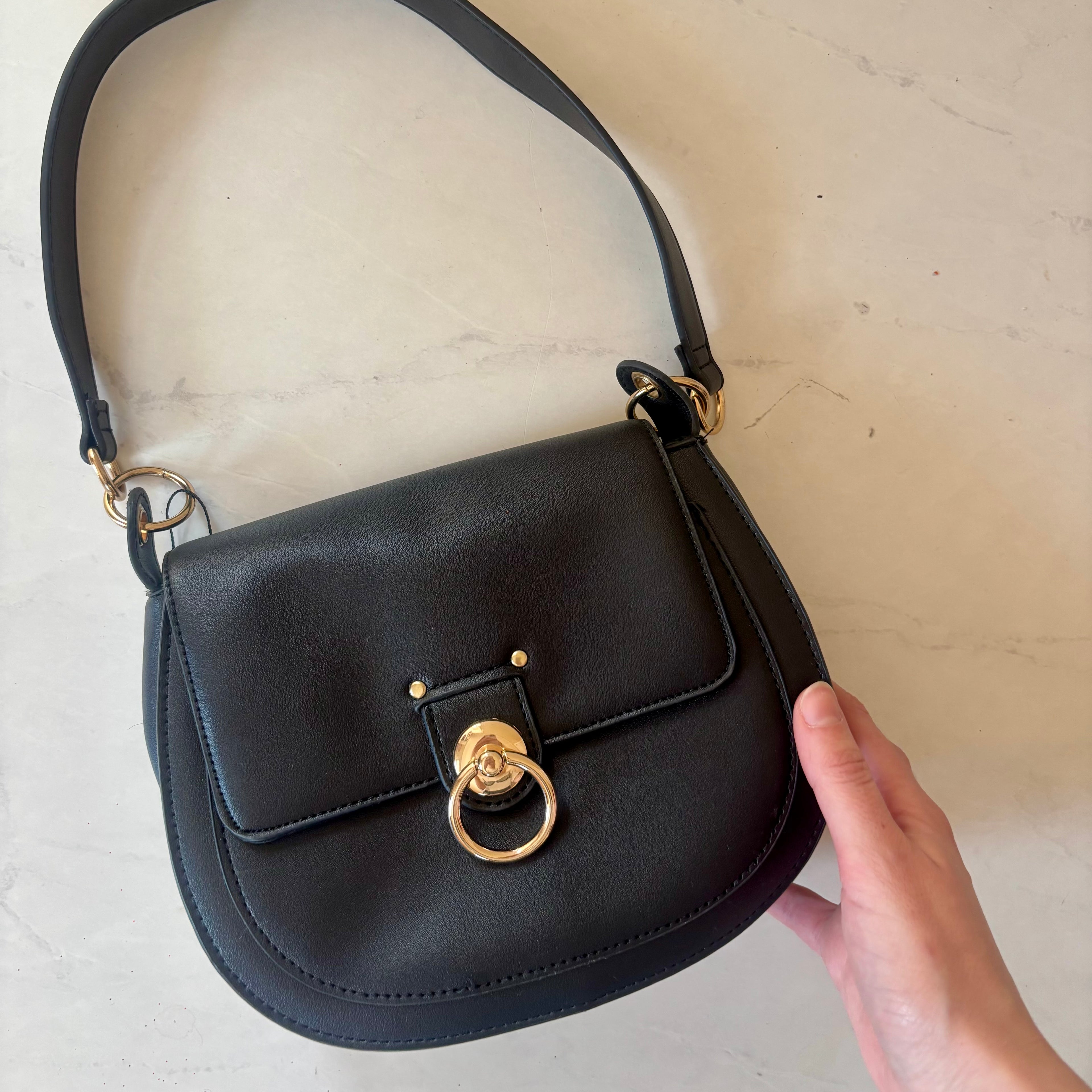 Badgley Mischka Vegan Leather Shoulder Bag