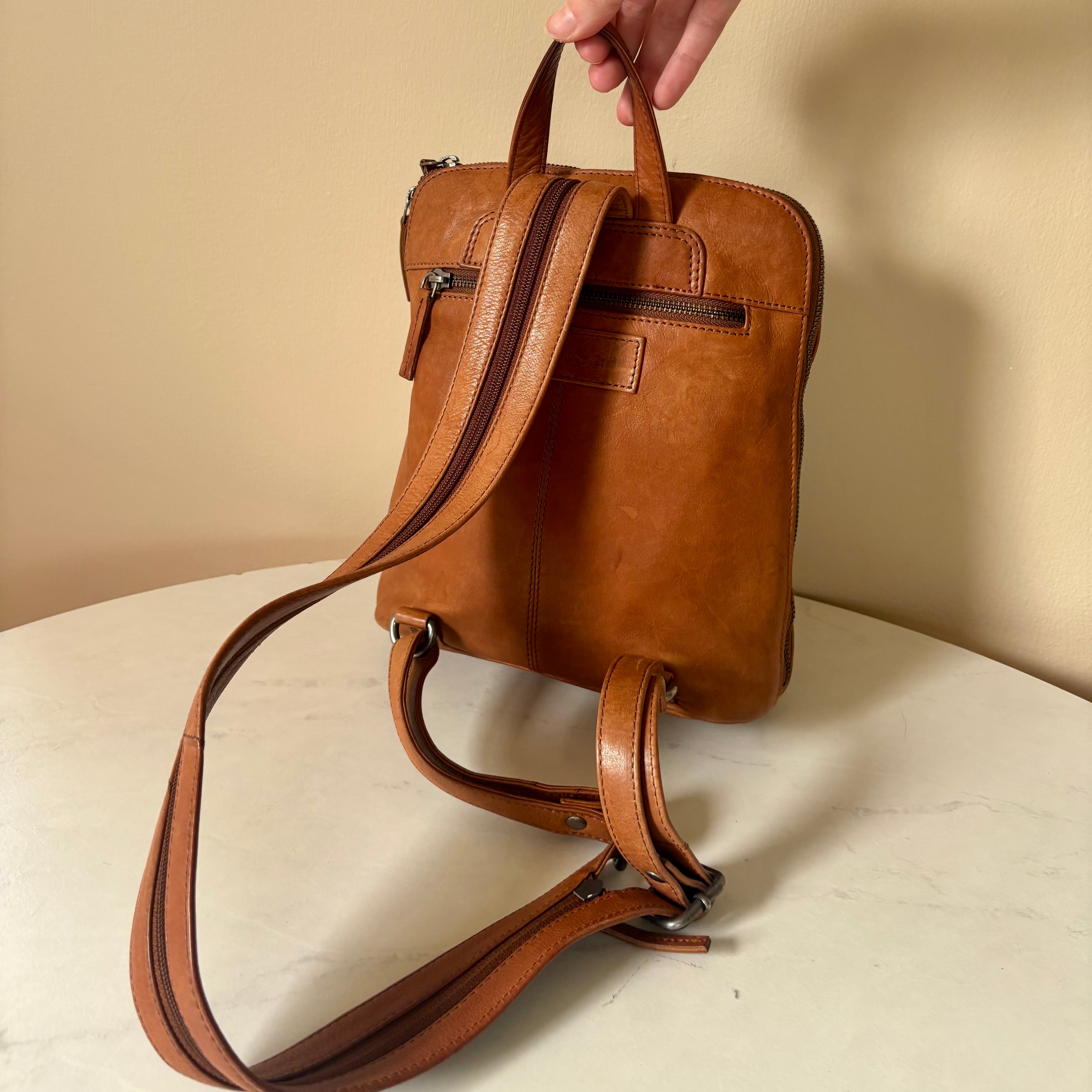 Harbour 2nd Brown Leather Backpack