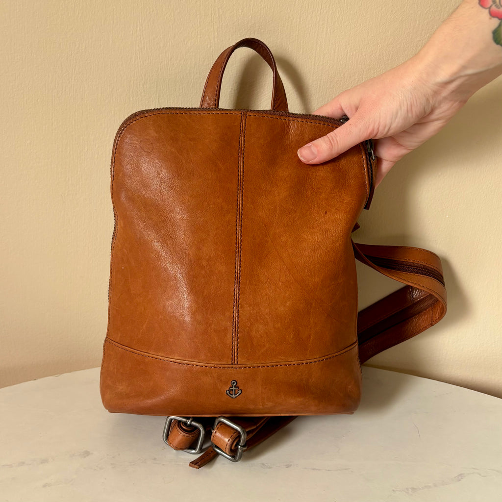 Harbour 2nd Brown Leather Backpack