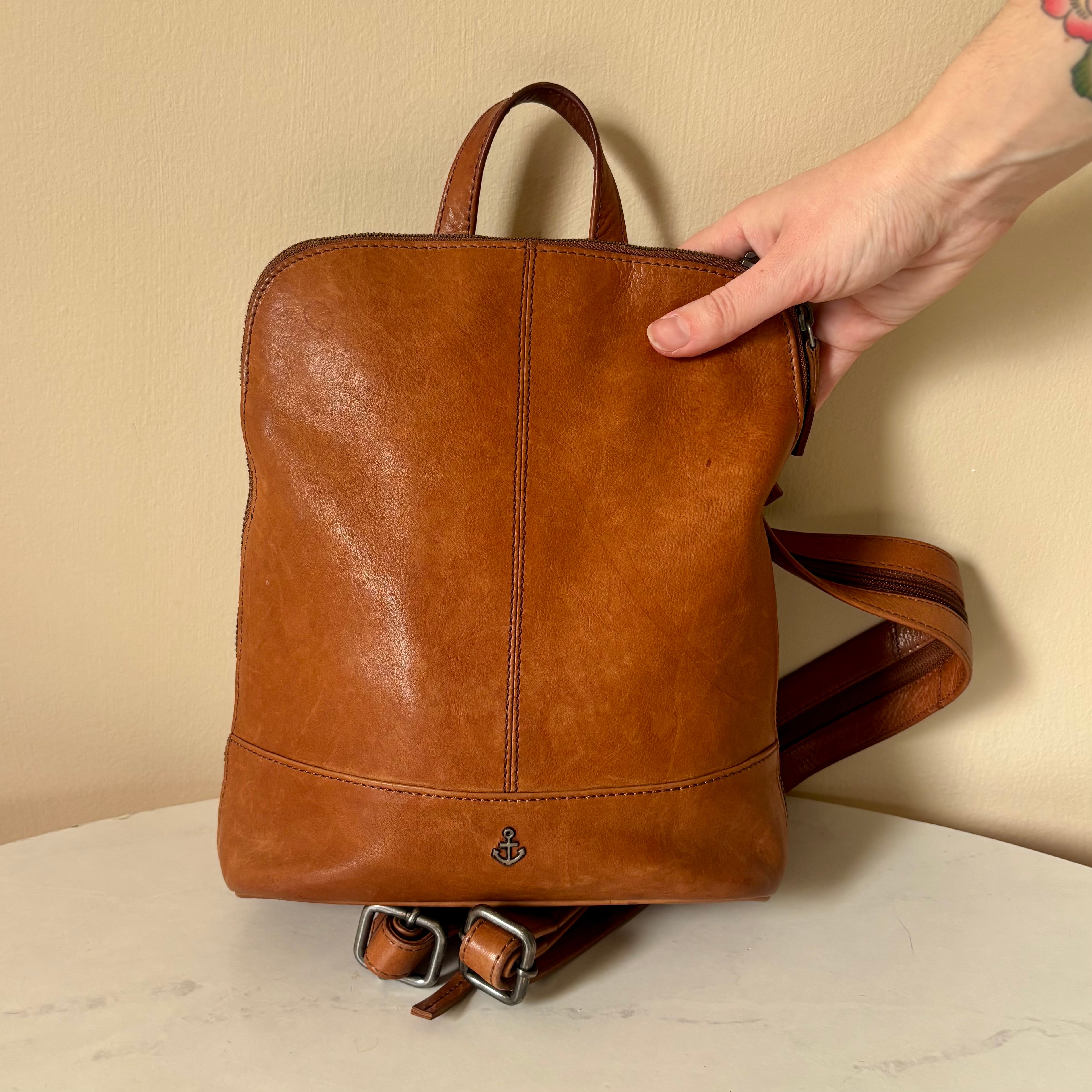 Harbour 2nd Brown Leather Backpack