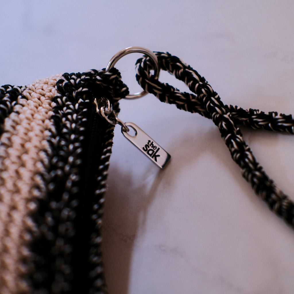 The Sak Gray Stripe Shoulder Bag