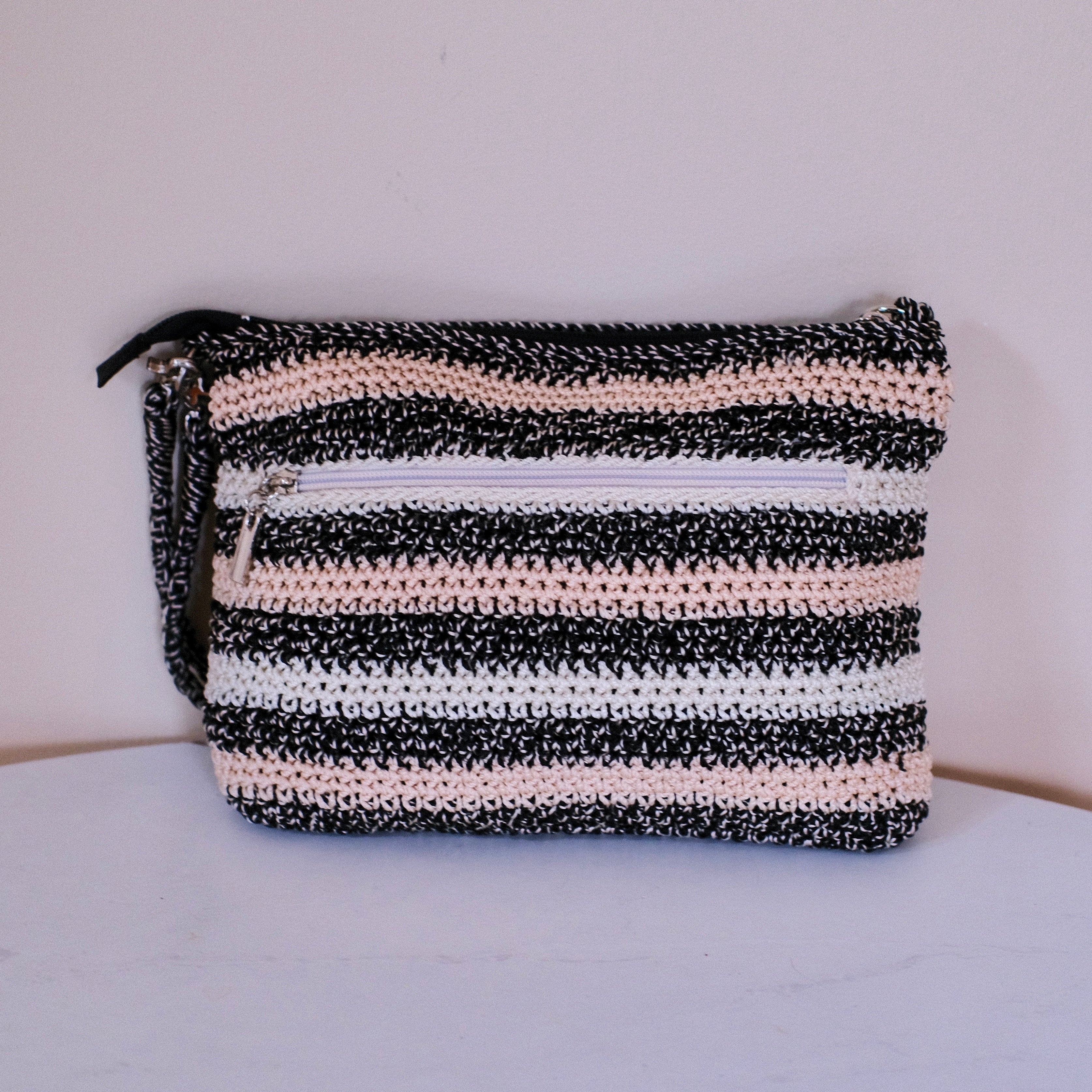 The Sak Gray Stripe Shoulder Bag