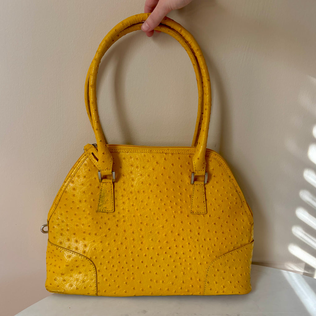 Cleo and Patek Mustard Leather Shoulder Bag