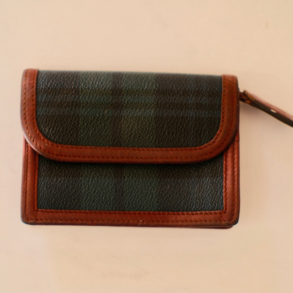 Vintage Polo Ralph Lauren Plaid Wallet *REPAIRED*