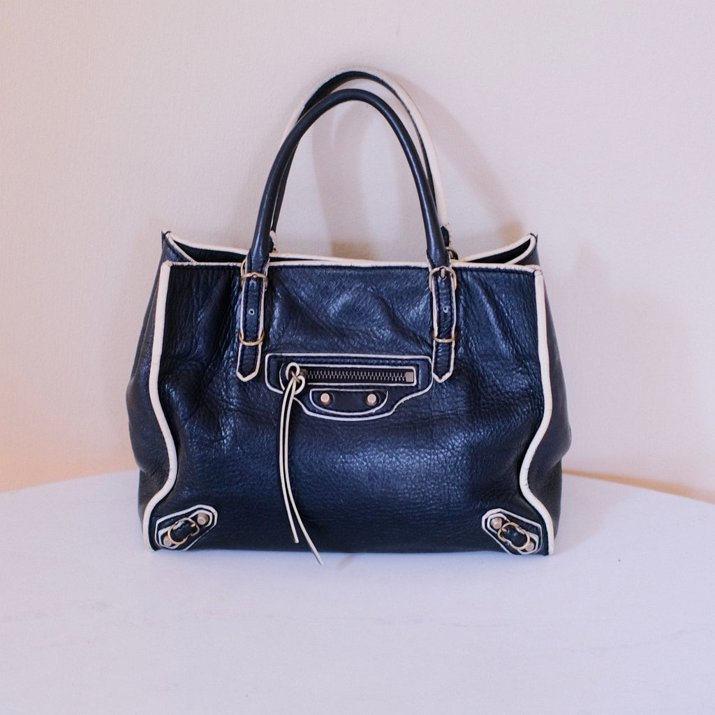 Balenciaga Classic Leather Handbag Black