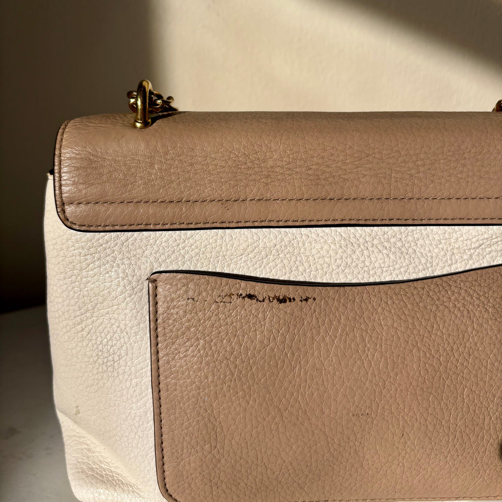 Coach Tammie in Color Block Pebbled Leather