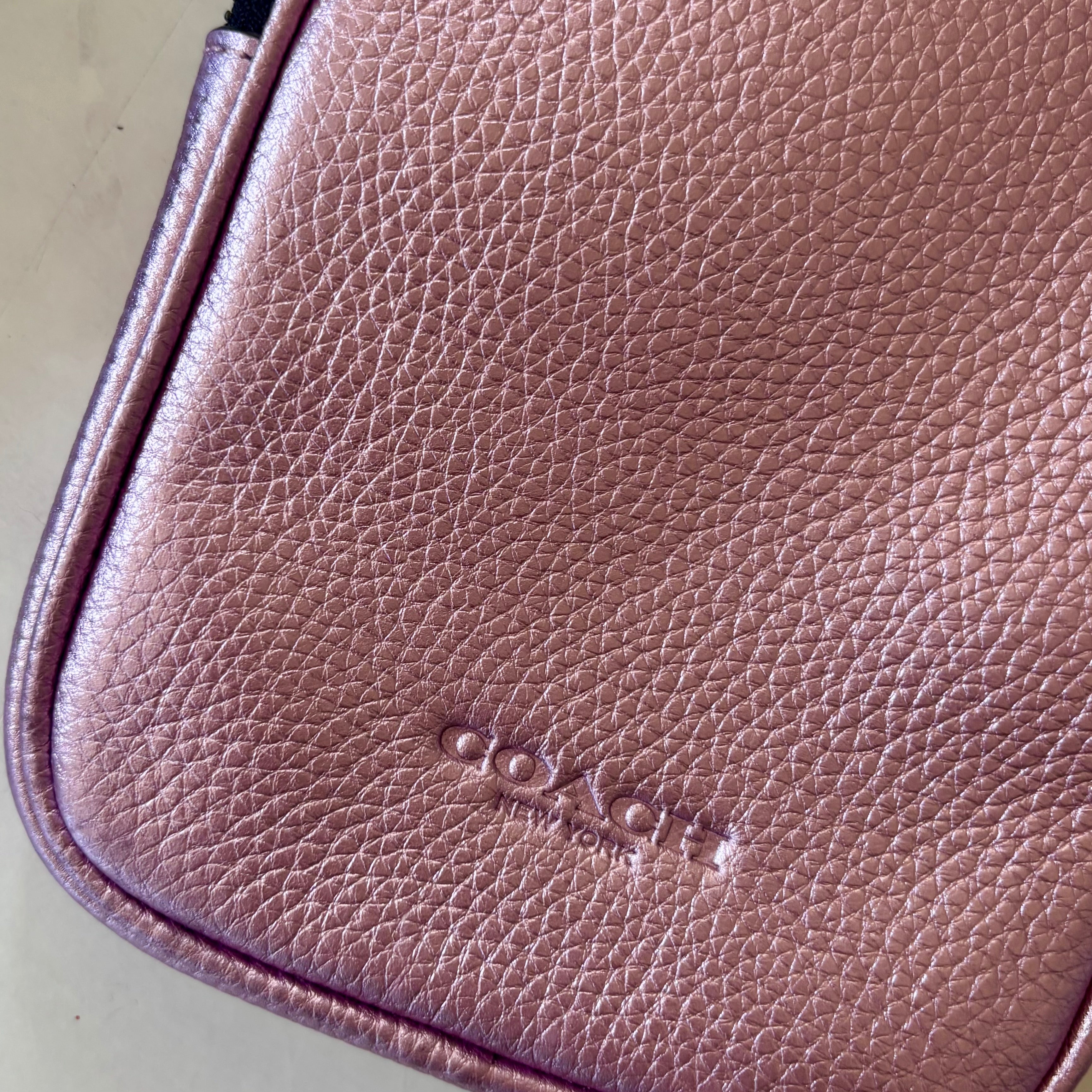 Coach Aden Crossbody in Metallic Lilac