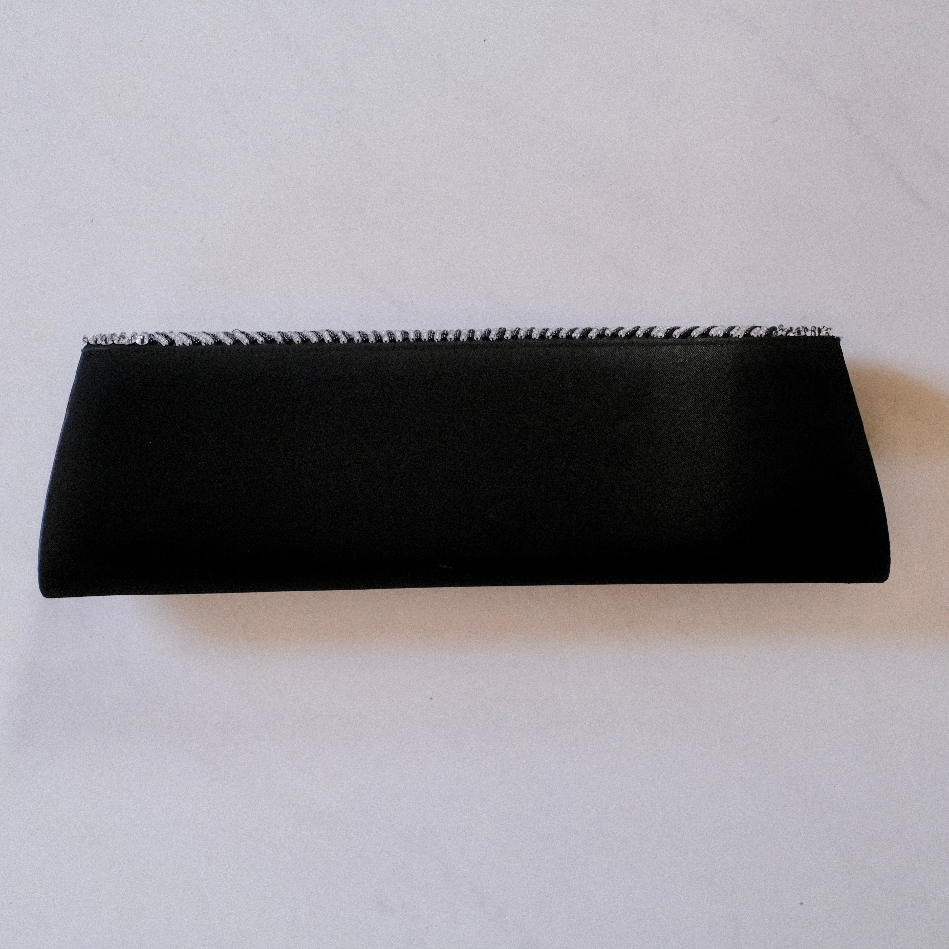 Black Sequined Clutch