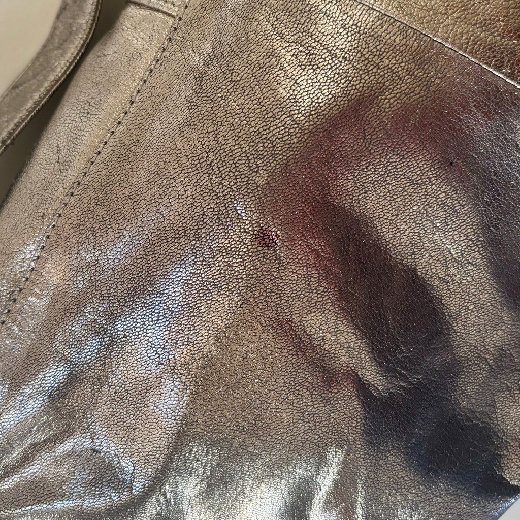 Tano Silver Leather Hobo