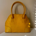 Cleo and Patek Mustard Leather Shoulder Bag