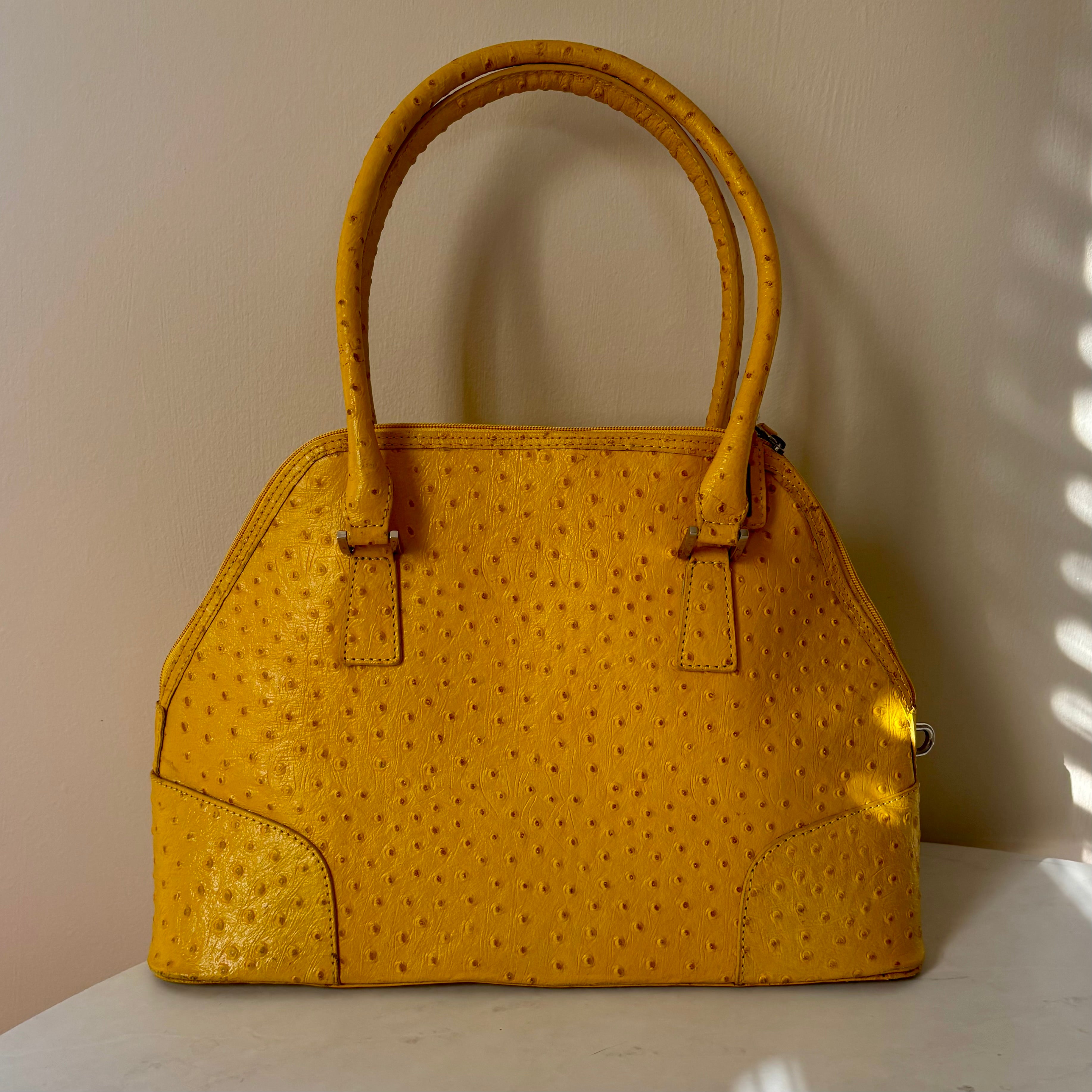 Cleo and Patek Mustard Leather Shoulder Bag