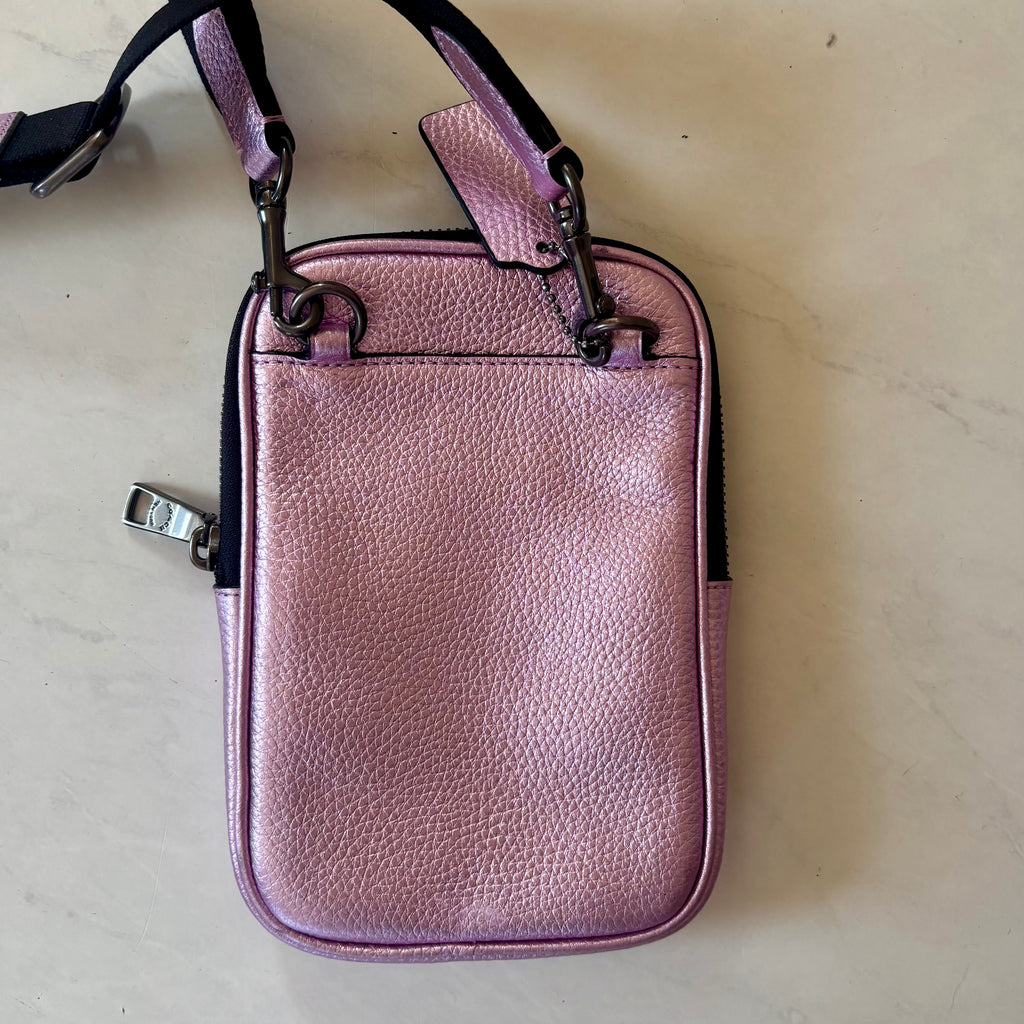 Coach Aden Crossbody in Metallic Lilac