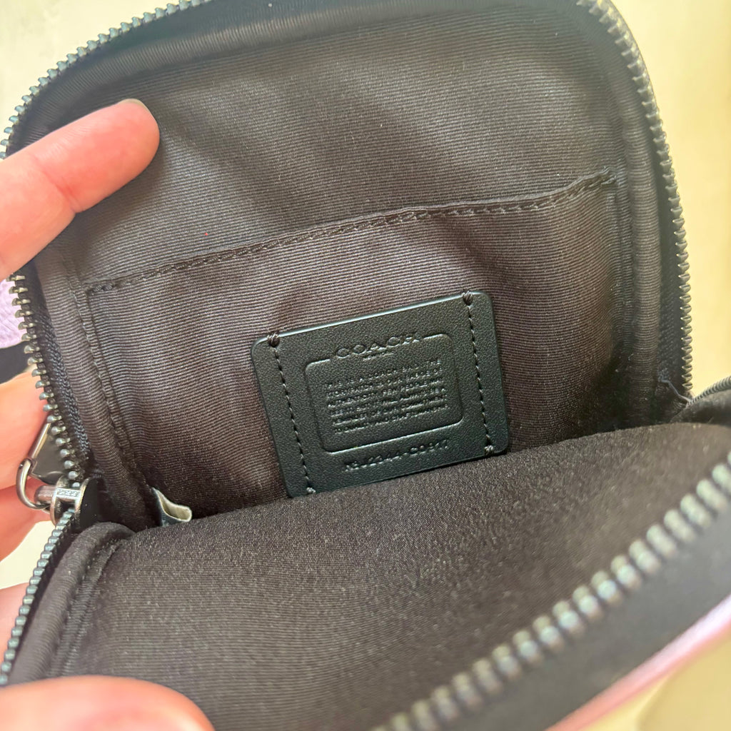 Coach Aden Crossbody in Metallic Lilac