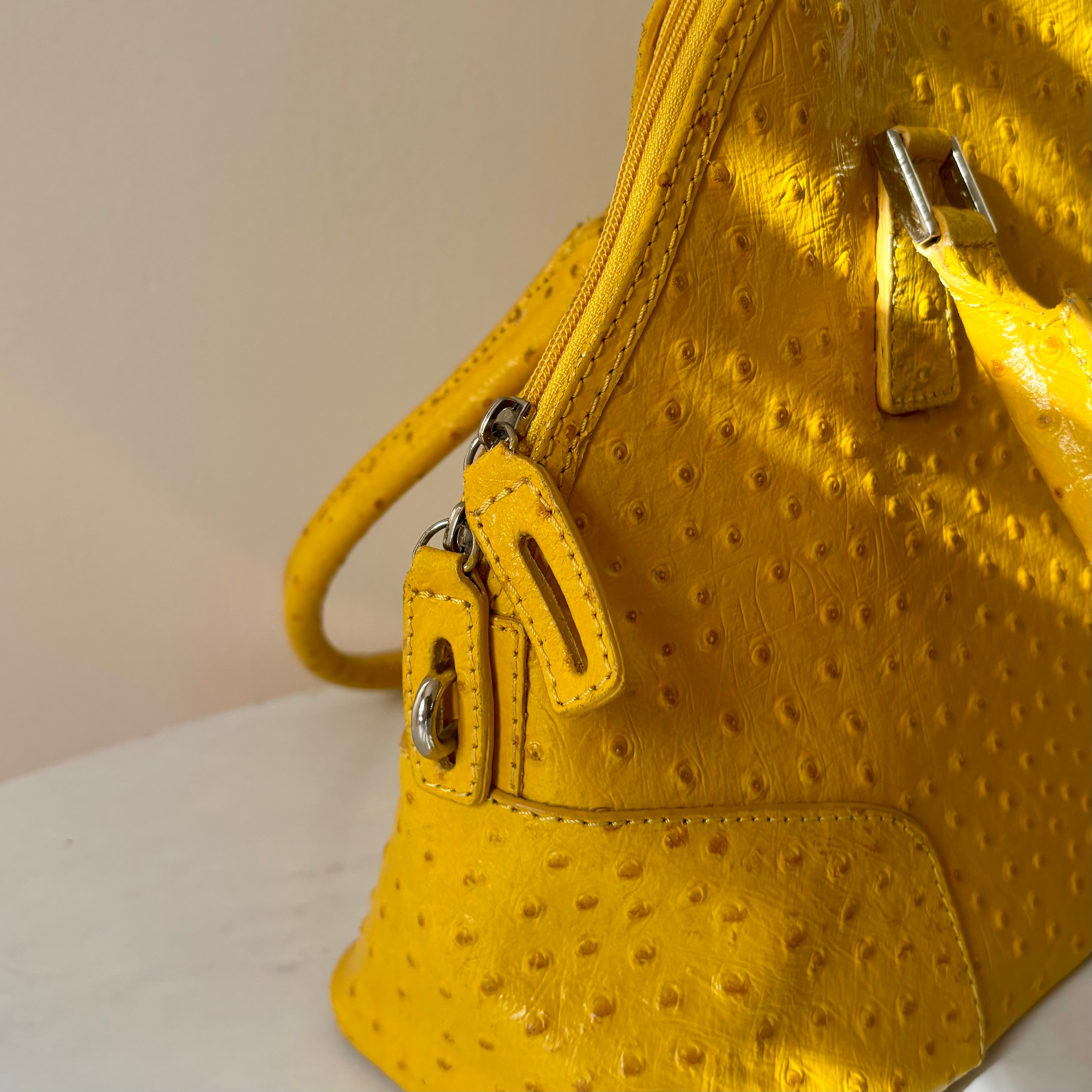 Cleo and Patek Mustard Leather Shoulder Bag
