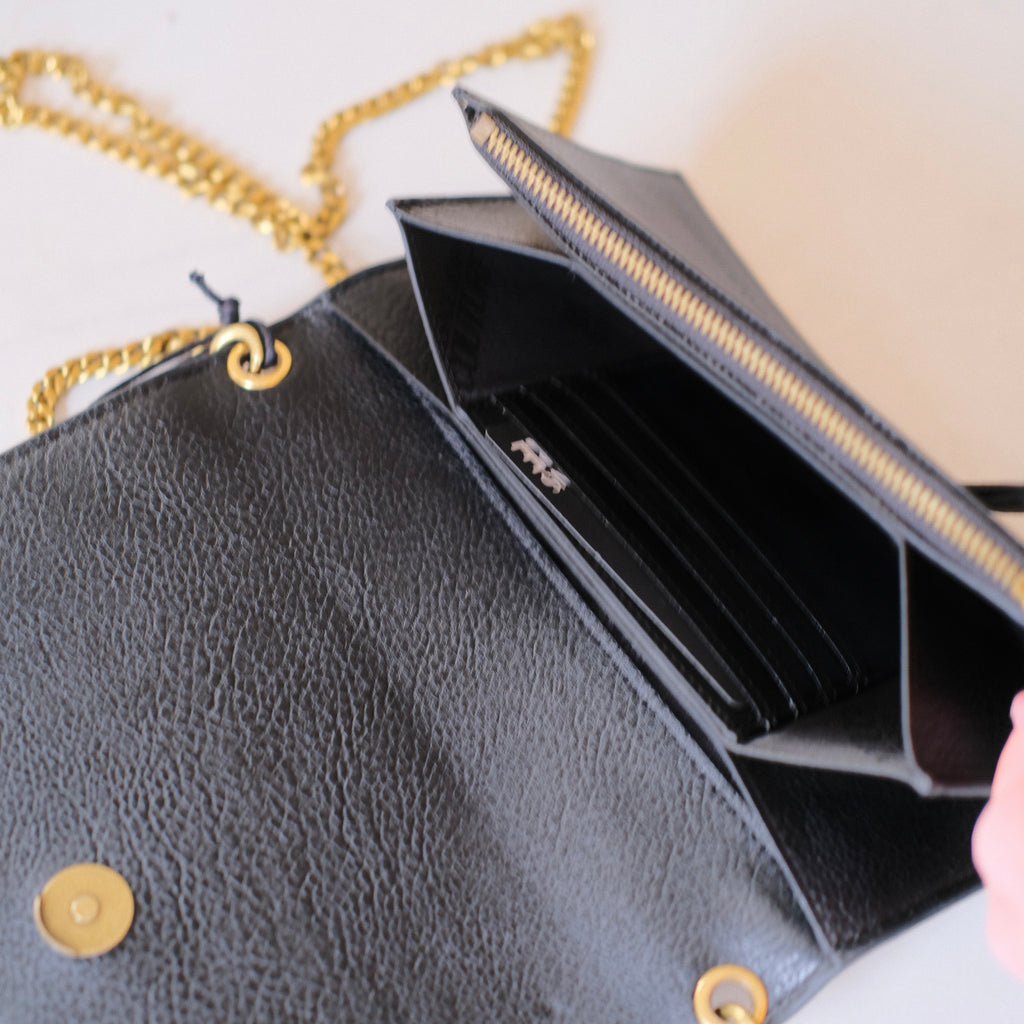 Versace Jeans Couture Black Leather Crossbody