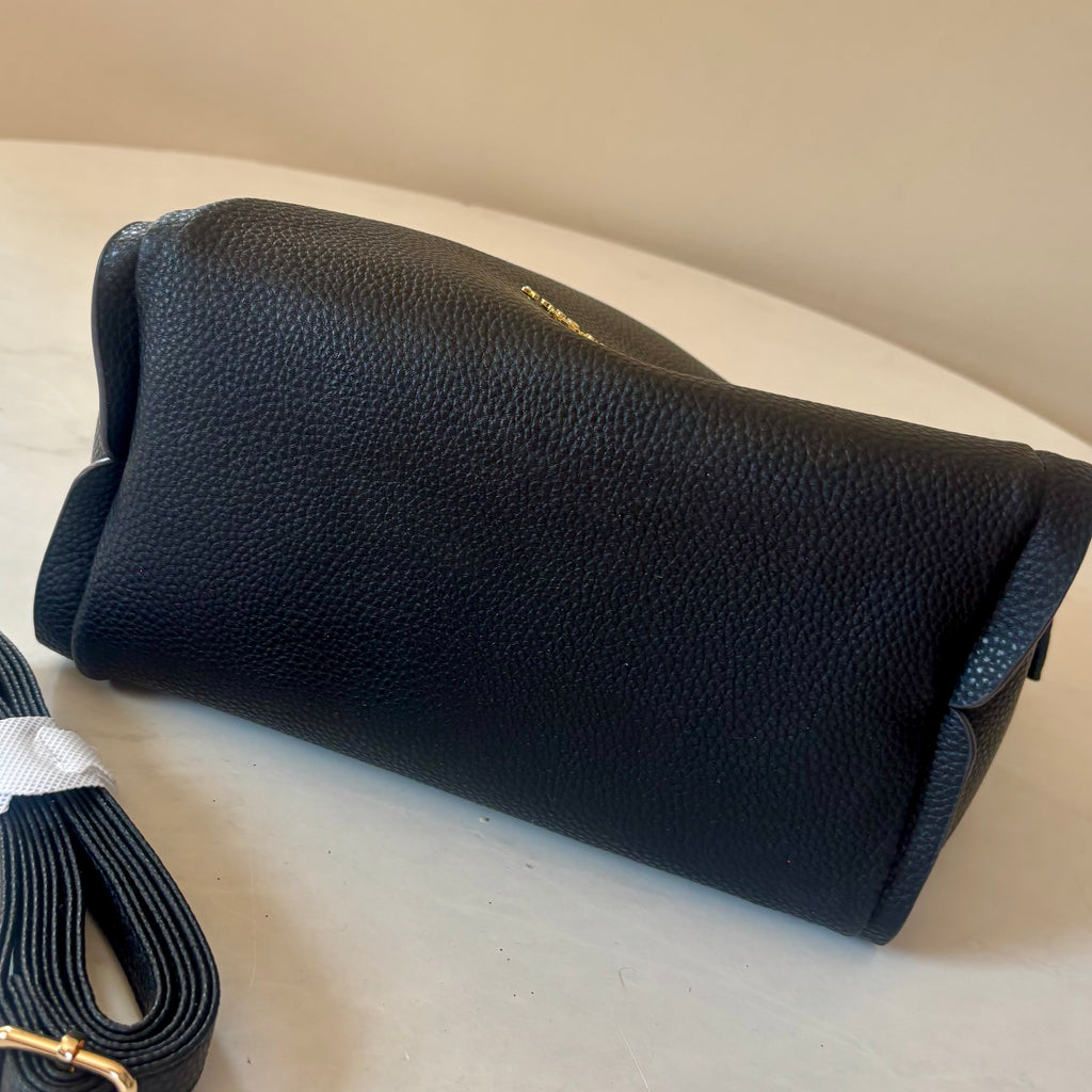 Kate Spade Black Leather Convertible Tote