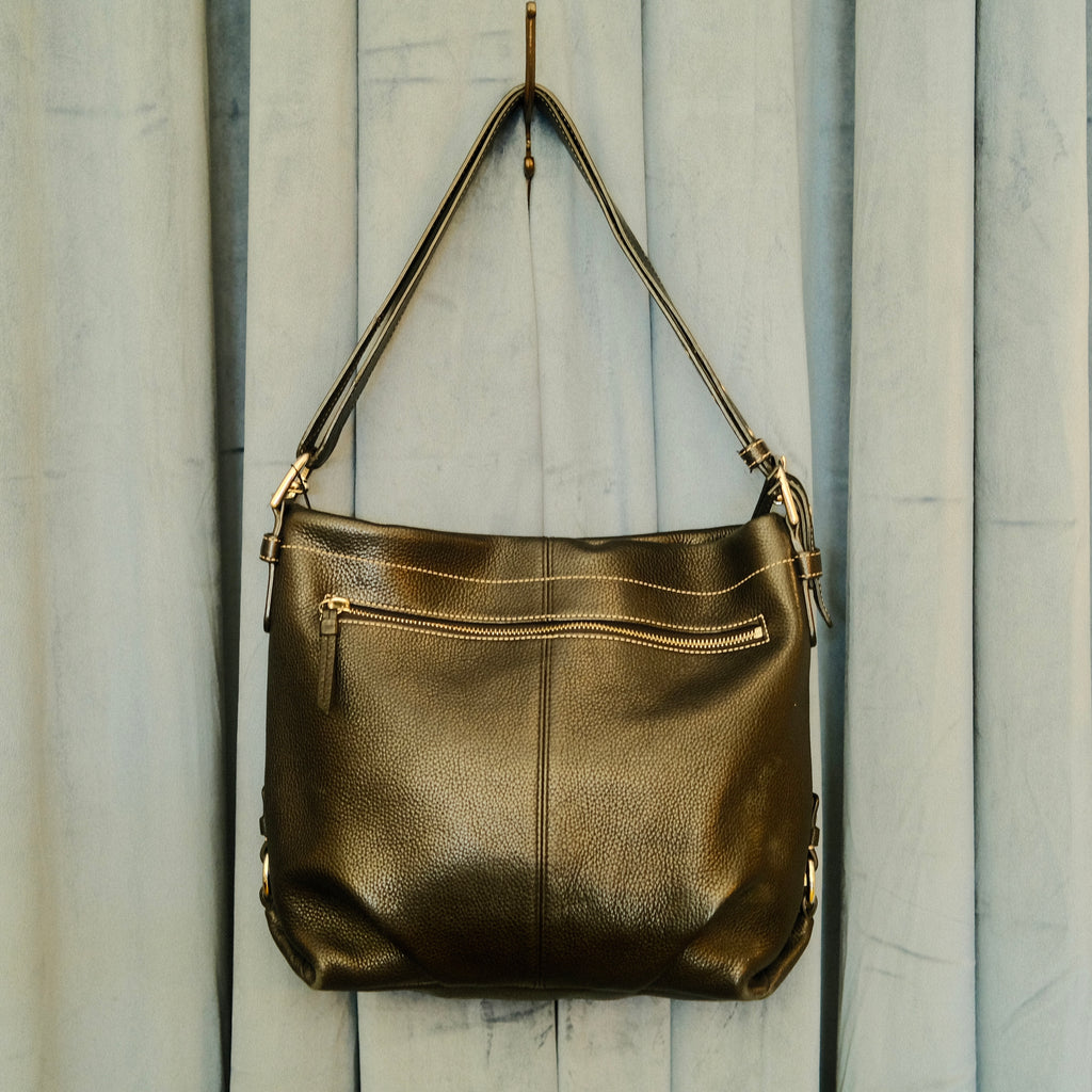 Coach Pebble Leather Bag Black