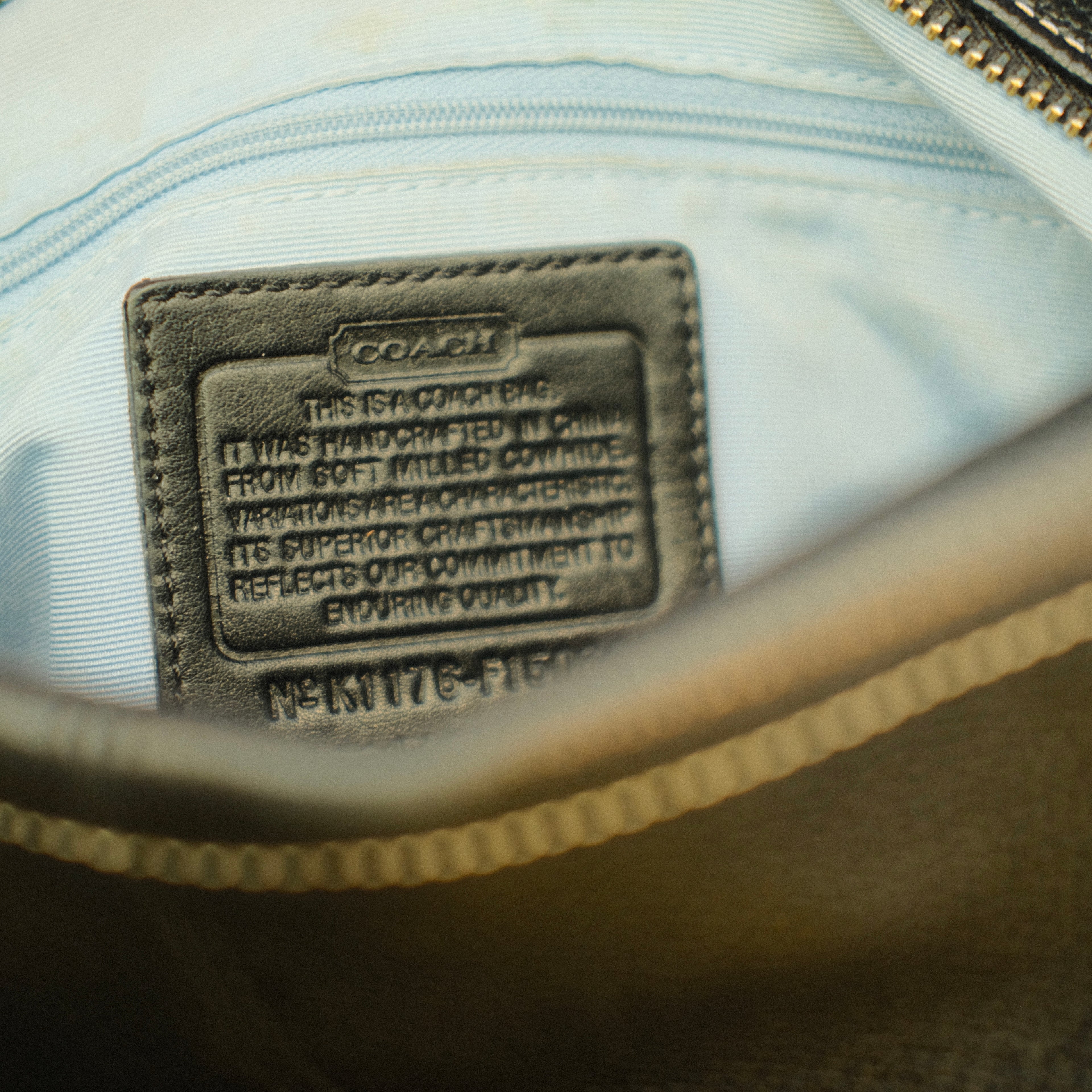 Coach Pebble Leather Bag Black