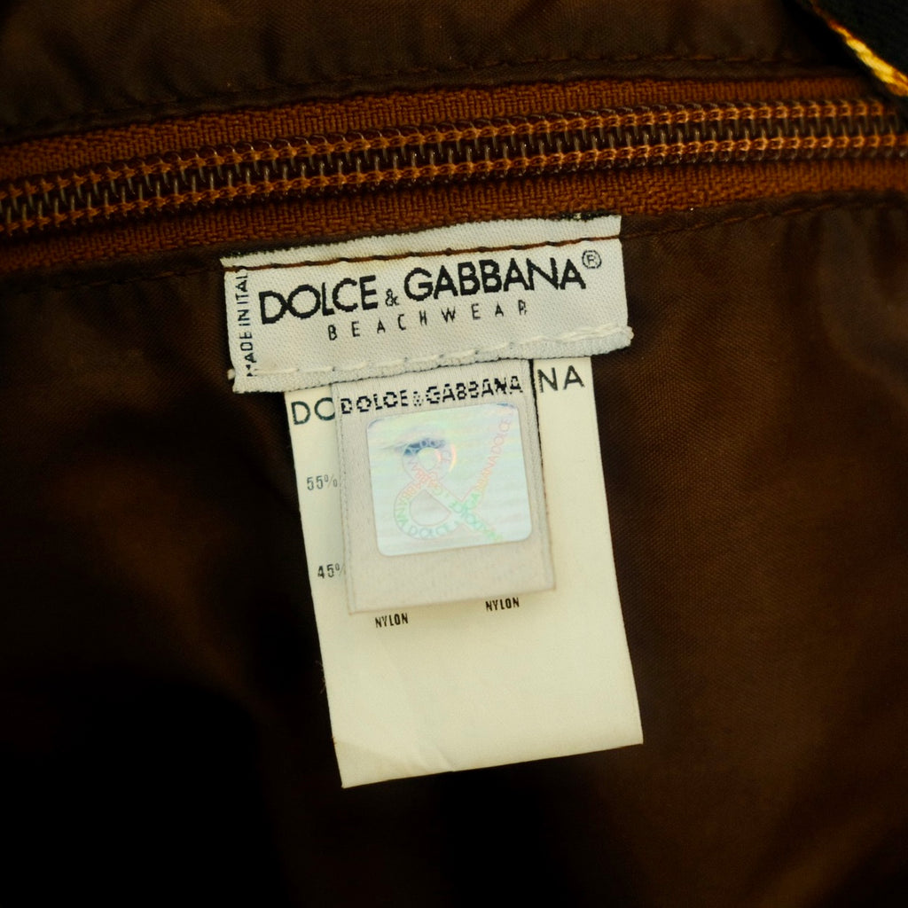 Dolce and Gabbana Canvas Tote Bag Cheetah