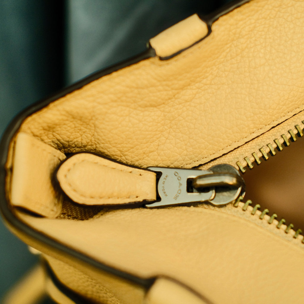 Coach Leather Bag Tan