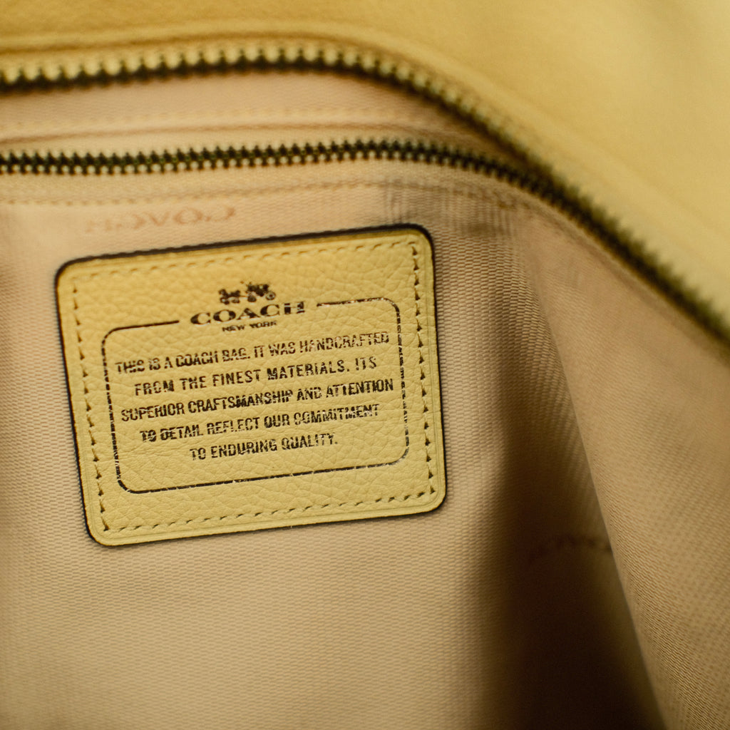 Coach Leather Bag Tan