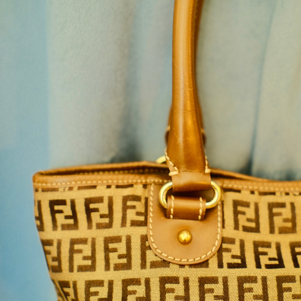 Fendi Zucchino Canvas Bag