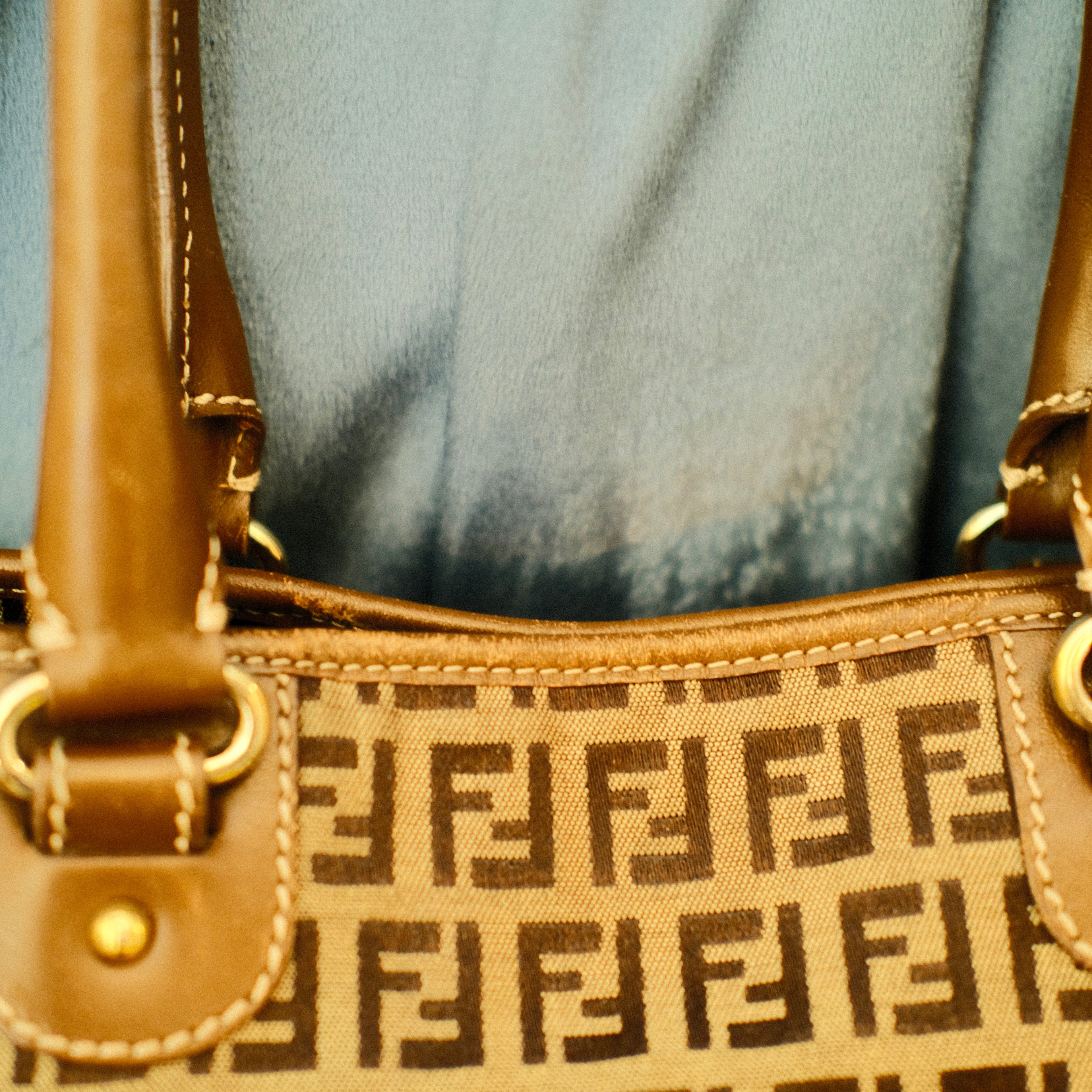 Fendi Zucchino Canvas Bag