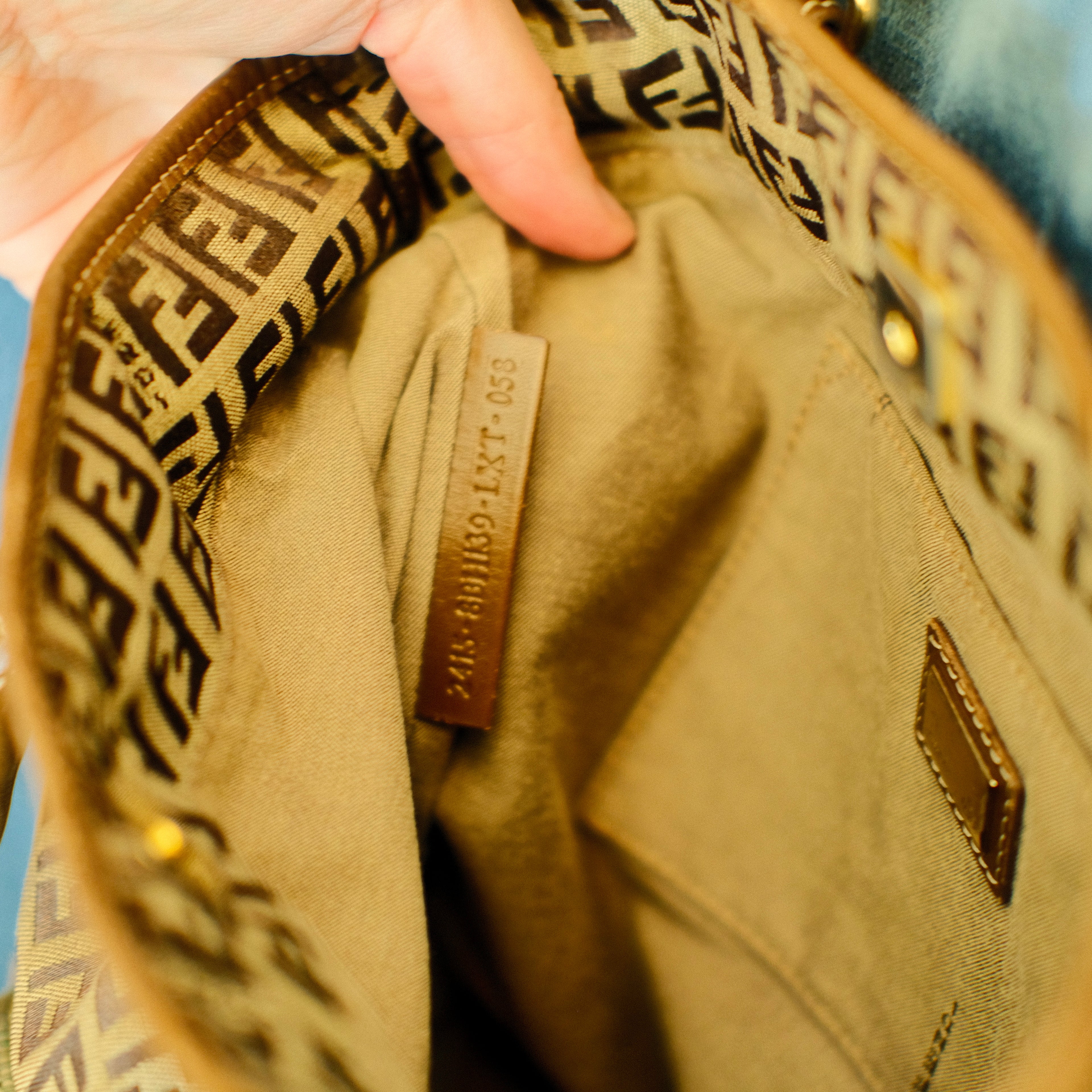 Fendi Zucchino Canvas Bag