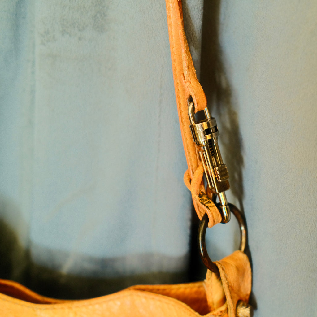 Balenciaga City Leather Crossbody Orange