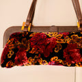 Paradox Velvet and Leather Shoulder Bag