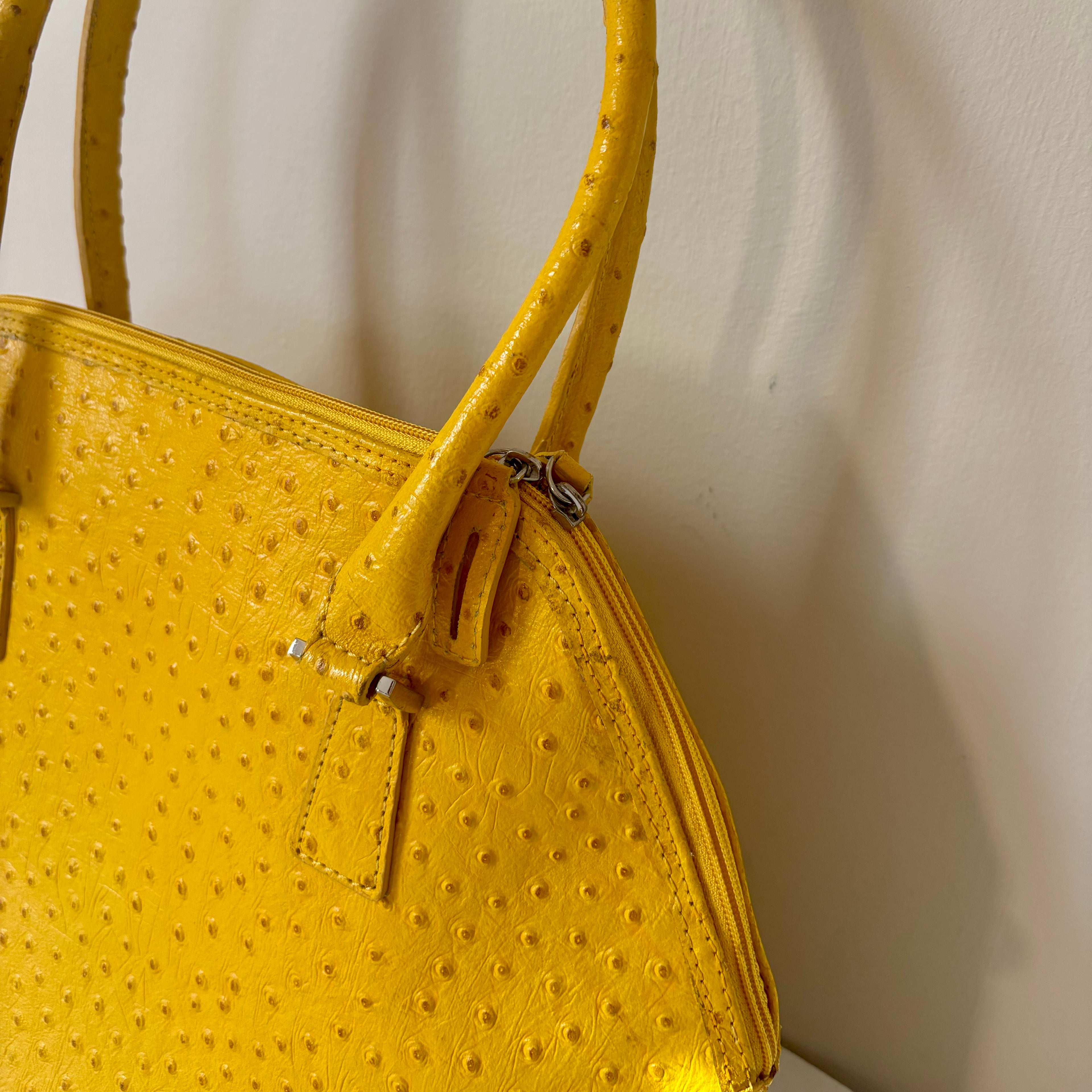 Cleo and Patek Mustard Leather Shoulder Bag
