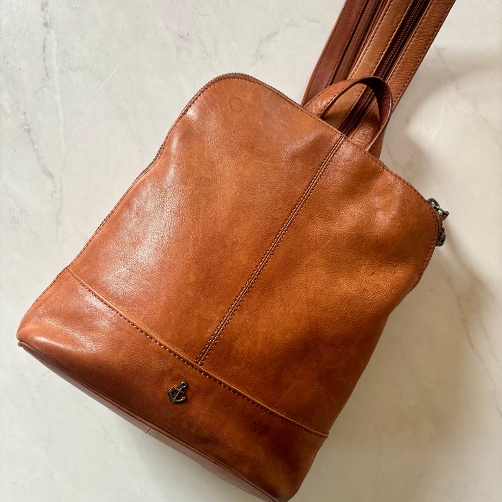 Harbour 2nd Brown Leather Backpack