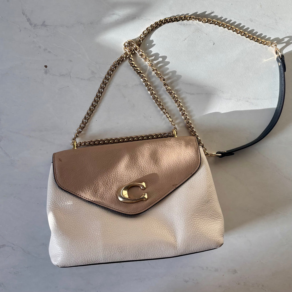 Coach Tammie in Color Block Pebbled Leather